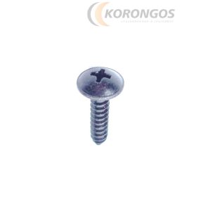 Fekete lemezcsavar préselt alátéttel 4,8x22mm