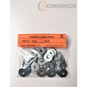 Fakötésű alátét  5mm  DIN 440 50db-os csomagban