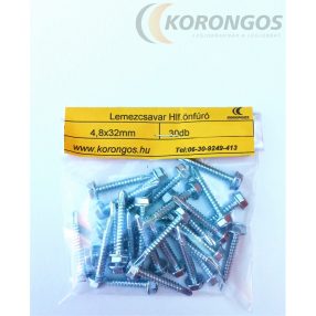   Hatlapfejű önfúró lemezcsavar 4,8x32mm 30db-os kiszerelésben