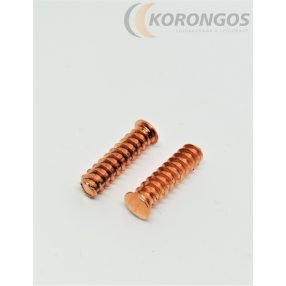 Hegeszthető menetes csap 5x12mm