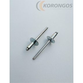 Nagyfejű acél popszegecs 4,8x12mm
