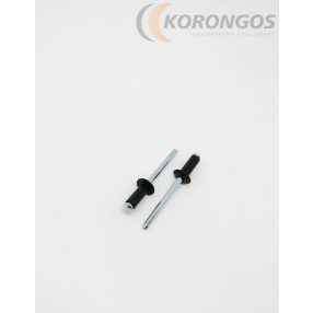 Fekete színű alumínium popszegecs 4,8x12mm