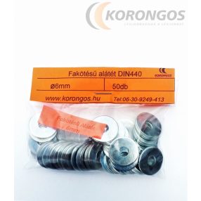 Fakötésű alátét  6mm DIN440 50db-os csomagban
