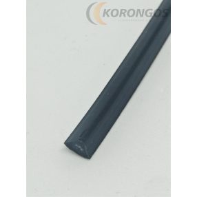   PP A-profil vastagított fekete színű műanyag hegesztő pálca