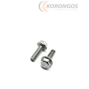 Rozsdamentes hatlapfejű peremes csavar M5x16