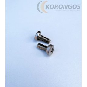 Rozsdamentes D-fejű kereszthornyos csavar M5x12mm