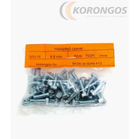 Hatlapfejű csavar M  5x16 50db-os csomagban