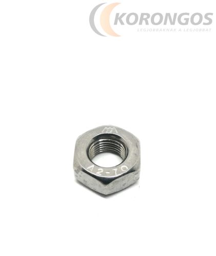 Rozsdamentes hatlapú anya M10x1