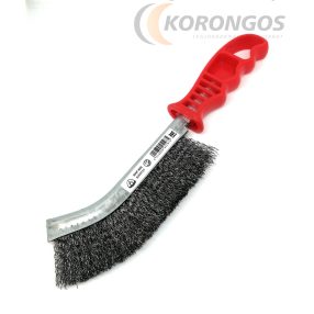 Drótkefe hullámos acélszálakkal