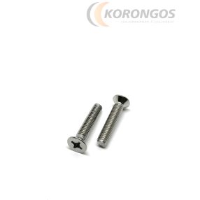 Rozsdamentes süllyesztettfejű kereszthornyos csavar M6x30