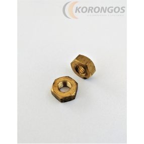   Sárgaréz hatlapú anya M8-as menettel 14mm-es kulcsnyílással