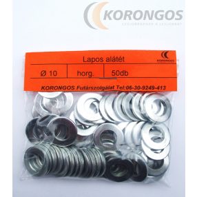 Lapos alátét 10mm 50db-os csomagban