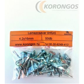 Önfúró lemezcsavar 4,2x16mm  50db-os csomagban