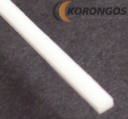 POM  Műanyag hegesztő pálca fehér  4 mm x 2 mm x 102 cm 