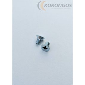 Süllyesztett fejű kereszthornyos csavar M4x 6mm